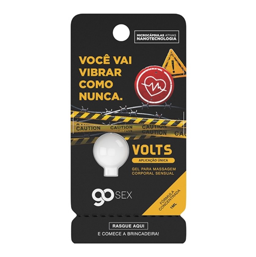 Gel Excitante Eletrizante Go Sex Volts Aplicação Única 1ml