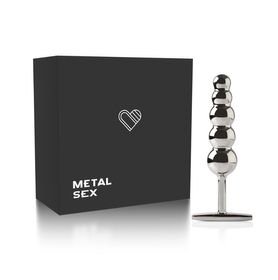 Plug Anal Metal Ball Steel Cromado