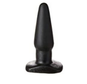Plug Anal Básico Preto Adão e Eva 12,5x3,5cm