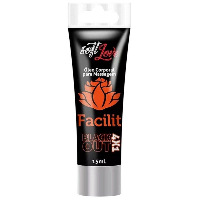 Óleo Corporal Para Massagem Luby Facilit 4x1 Bisnaga 15ml Soft Love