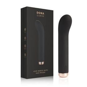 Vibrador e Estimulador Multivelocidade Recarregável Dona Curve 16,6 x 3,1 cm