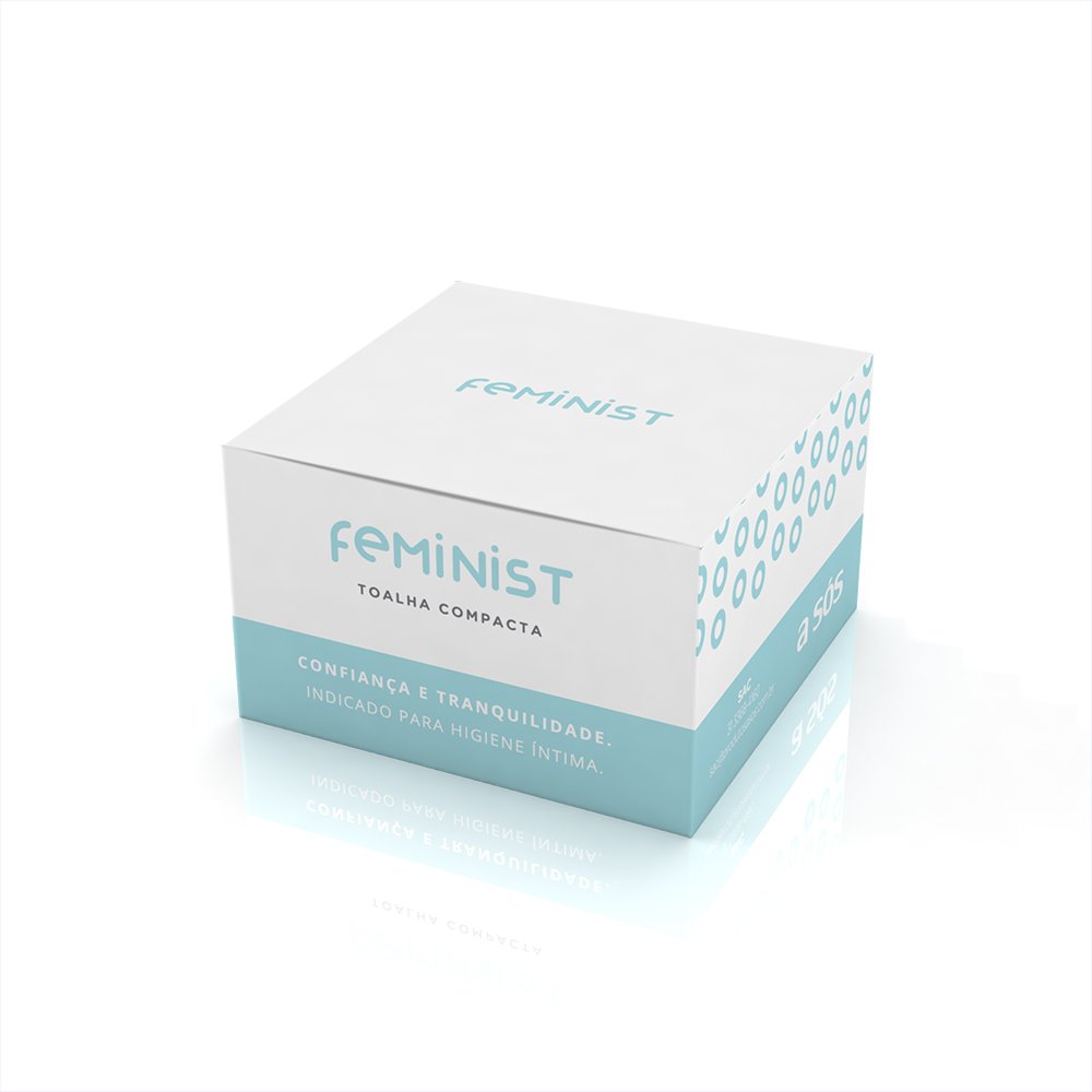 Toalha Compacta Descartável para Higiene Feminist - 10 Unidades - Imagem 2