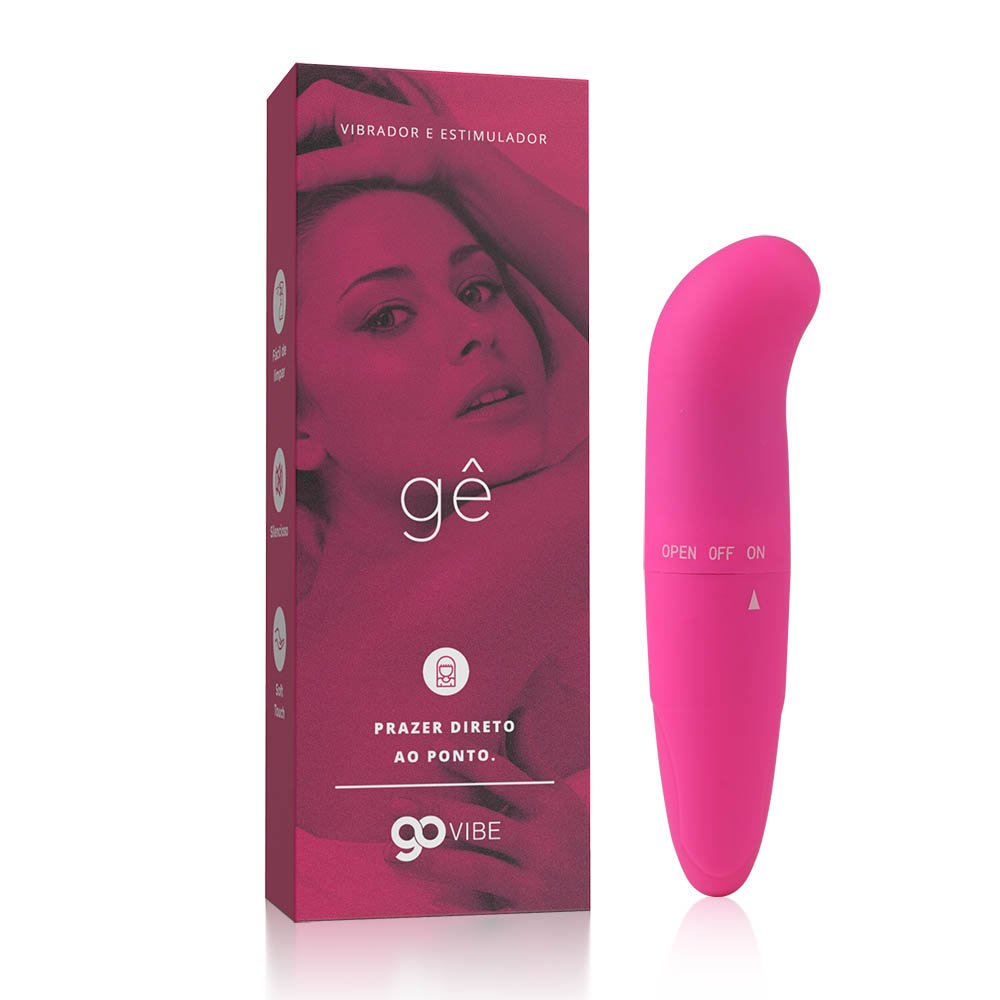Vibrador e Estimulador do Ponto G Go Vibe Gê - 11,5 x 2,5 cm